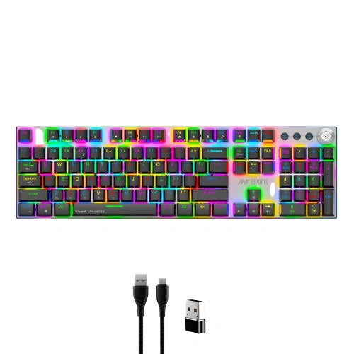 Ant Esports MK4400 Pro Wireless RGB Mechanical Gaming Keyboard With Brown Switches