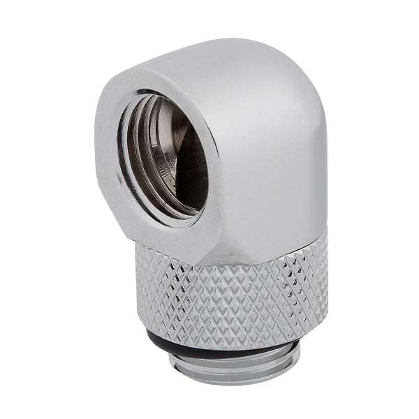 Corsair Hydro X Series XF Hardline 90° Rotary Adapter Twin Pack (Chrome)
