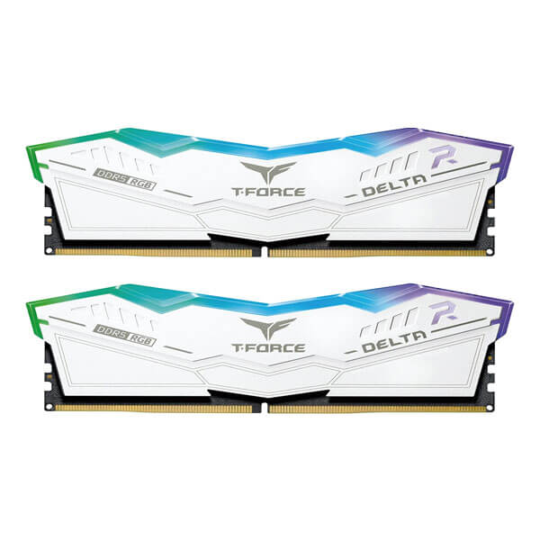 TeamGroup T-Force Delta RGB White 32GB (16GBx2) 6000MHz CL38 DDR5 RAM