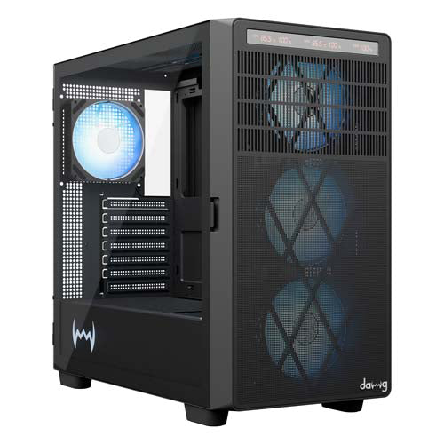 Dawg Y 990 ARGB E-ATX Mid Tower Case with Pre-installed 360mm AIO Cooler
