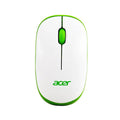 Acer Wireless White and Green Mouse