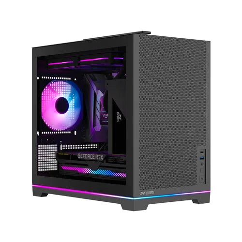 Ant Esports Box C Air V2 M-ATX Mini Tower Case With ARGB Strip