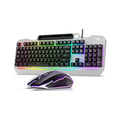 Aula T102 Gaming Keyboard and Mouse Combo With Gray Panel Black Keycaps