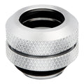 Corsair Hydro X Series XF Hardline 12mm OD Fitting Four Pack (Chrome)