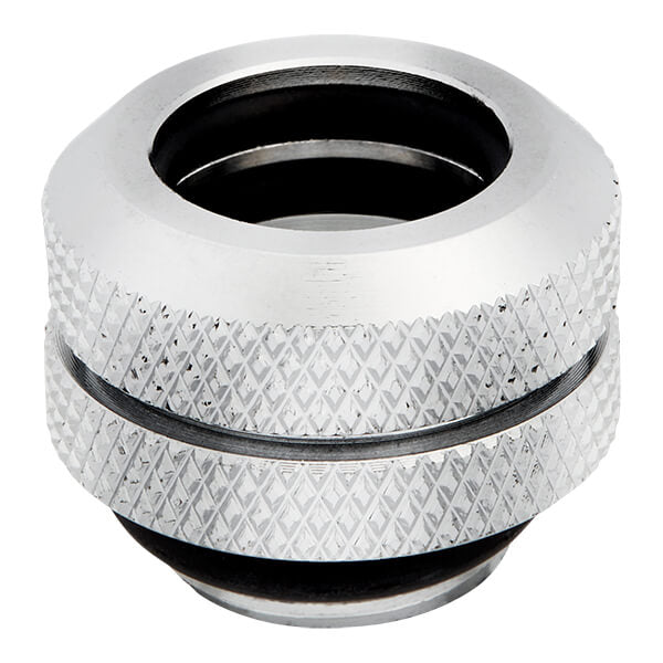 Corsair Hydro X Series XF Hardline 12mm OD Fitting Four Pack (Chrome)