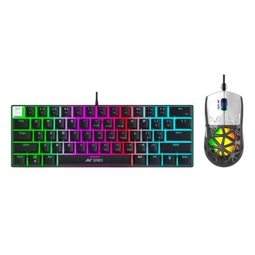 ANT ESPORTS Thunder 10 RGB Keyboard and Mouse Combo with Brown Switches