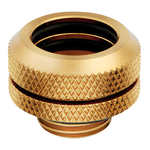 Corsair Hydro X Series XF Hardline 14mm OD Fitting Four Pack (Gold)