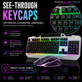 Aula T102 Gaming Keyboard and Mouse Combo With Gray Panel Black Keycaps