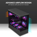 Ant Esports Crystal X6 Lite ARGB E-ATX Mid Tower Case