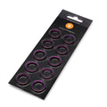 EK-Quantum Torque - Color Ring - 10-Pack STC 10/16 - For 10mm ID/ 16mm OD Soft Tube Compression Fittings (Purple)