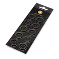EK-Quantum Torque - Color Ring - 10-Pack HDC 14 - For 14mm Hard Tube Compression Fittings (Green)