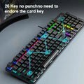 Aula S2022 Rainbow Backlight Mechanical Gaming Keyboard With Blue Switches