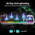 Aula T102 Gaming Keyboard and Mouse Combo With Gray Panel Black Keycaps