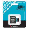 Kingston Canvas Go Plus microSD Memory Card 256GB with Adapter