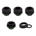 Corsair Hydro X Series XF Hardline 12mm OD Fitting Four Pack (Black)