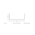 Bykski 500mm/200mm Pre-Bent Double Metal Rigid Tubing 14mm ID x 16mm OD - Chrome Plated Copper (B-PPCTP500X200-16)