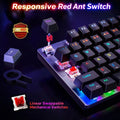 Ant Esports MK4400 Pro Wireless RGB Mechanical Gaming Keyboard With Red Switches