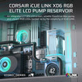 CORSAIR iCUE LINK XD6 RGB Elite LCD Pump and Reservoir With LCD screen - White