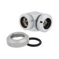 Corsair Hydro X Series XF Hardline 90° 12mm OD Fitting Twin Pack (Chrome)