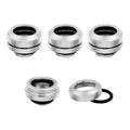 Corsair Hydro X Series XF Hardline 14mm OD Fitting Four Pack (Chrome)