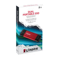 Kingston Dual Portable USB Type A and Type C 2TB SSD