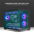 Ant Esports Crystal X6 Mini ARGB M-ATX Mini Tower Case