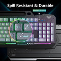 Aula T102 Gaming Keyboard and Mouse Combo With Black Panel Grey Keycaps