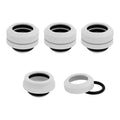 Corsair Hydro X Series XF Hardline 14mm OD Fitting Four Pack (White)