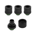 Corsair Hydro X Series XF Softline 10/13mm Compression ID/OD Fittings Four Pack (Black)
