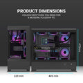Ant Esports Crystal X6 Lite ARGB E-ATX Mid Tower Case