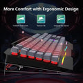 Aula T102 Gaming Keyboard and Mouse Combo With Black Panel Grey Keycaps