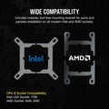 CORSAIR iCUE XC7 RGB ELITE LCD CPU Water Block (1700/AM5) – White