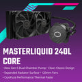 Cooler Master MasterLiquid 240L Core 240mm CPU Liquid Cooler