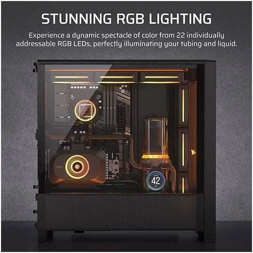 CORSAIR iCUE LINK XD6 RGB Elite LCD Pump and Reservoir With LCD screen – Grey