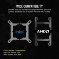 CORSAIR iCUE XC7 RGB ELITE LCD CPU Water Block (1700/AM5) – Stealth Gray