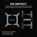 CORSAIR iCUE XC7 RGB ELITE CPU Water Block (1700/AM5) – Stealth Gray