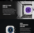 CORSAIR iCUE XC7 RGB ELITE LCD CPU Water Block (1700/AM5) – White