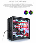 Bykski ARGB Distro Plate For Lian Li PC-O11 Dynamic Front Panel RGV-LAN-O11-LI-P