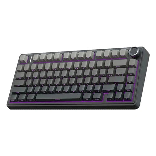 Aula F75 Side Engraved Keycaps Wireless Tri Mode RGB 75 Percent Mechanical Gaming Gradient Gray Keyboard With Reaper Switch