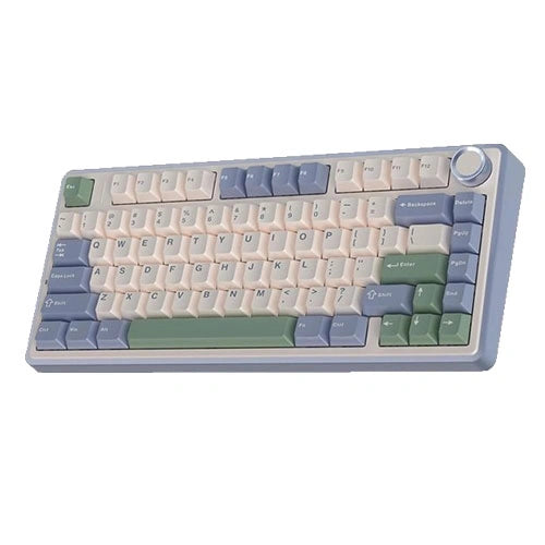 Aula F75 Wireless Tri Mode RGB 75 Percent Mechanical Gaming Cedar Green Keyboard With Ice Vein Switch
