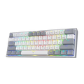 Redragon Fizz K617 White and Grey Mechanical RGB Gaming Keyboard With Red Switch