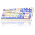 Aula S99 Tri-Mode Membrane Wireless Blue and White Gaming Keyboard