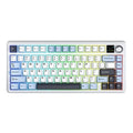 Aula F75 Max Wireless Tri Mode RGB 75 Percent Mechanical Gaming Ice Blue Keyboard With Reaper Switch
