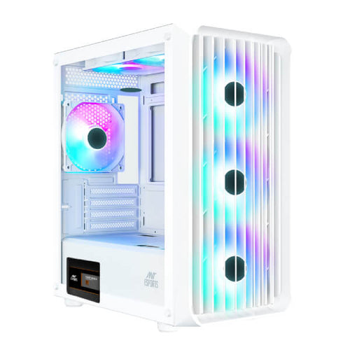 Ant Esports 205 Mini 6F ARGB White M-ATX Case