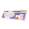 Fingers CubikCombo Rangeela Series RGB White & Orange-Grey Keyboard and Mouse