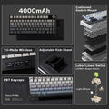 Aula F75 Max Side Engraved Keycaps Wireless Tri Mode RGB 75 Percent Mechanical Gaming Gradient Gray Keyboard With Reaper Switch
