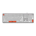 Fingers Velvet Combo C4 Rangeela Series Pearl Grey and White Keyboard and Mouse