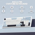 Aula F99 Tri Mode RGB Mechanical Gaming Ice Blue Keyboard with Reaper Switches