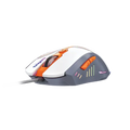 Fingers CubikCombo Rangeela Series RGB White & Orange-Grey Keyboard and Mouse