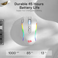 Redragon Taipan Pro M810 Pro White RGB Wireless Gaming Mouse